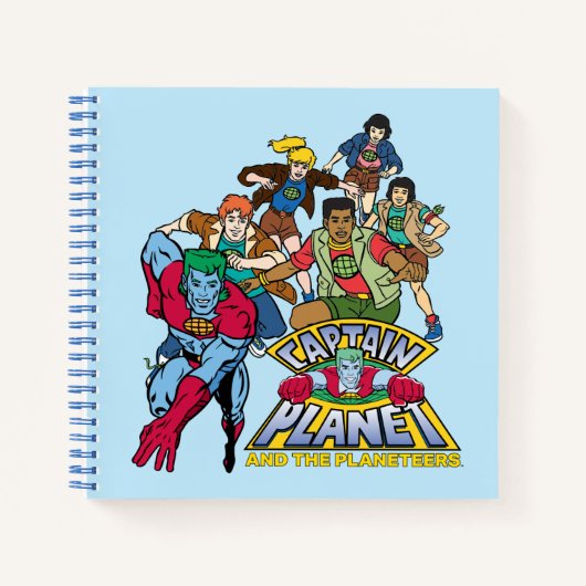 Captain Planet & the Planeteers Group Logo Graphic Notitieboek (Voorkant)