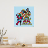 Captain Planet & the Planeteers Group Logo Graphic Poster (Keuken)