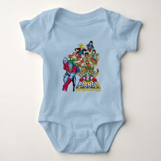 Captain Planet & the Planeteers Group Logo Graphic Romper