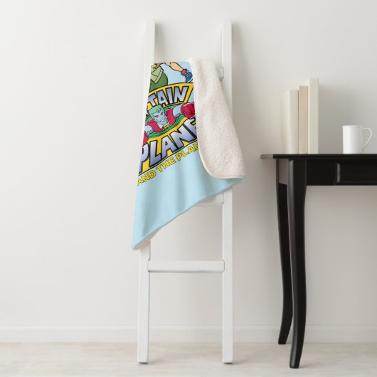 Captain Planet & the Planeteers Group Logo Graphic Sherpa Deken (In situ)