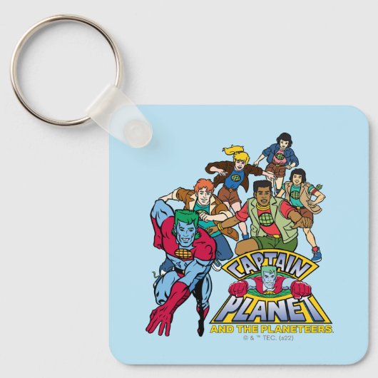 Captain Planet & the Planeteers Group Logo Graphic Sleutelhanger (Voorkant)