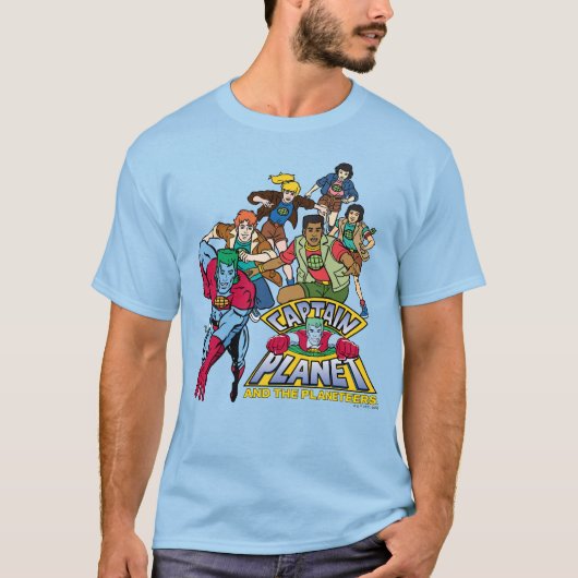 Captain Planet & the Planeteers Group Logo Graphic T-shirt (Voorkant)