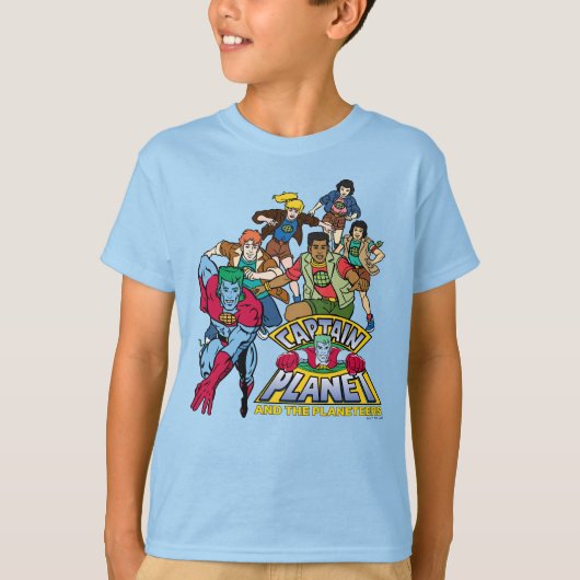 Captain Planet & the Planeteers Group Logo Graphic T-shirt (Voorkant)