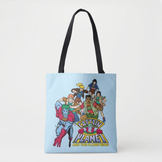 Captain Planet & the Planeteers Group Logo Graphic Tote Bag (Voorkant)