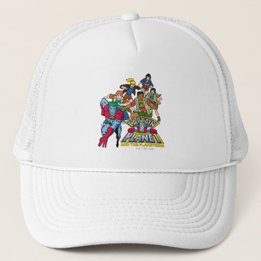 Captain Planet & the Planeteers Group Logo Graphic Trucker Pet (Voorkant)