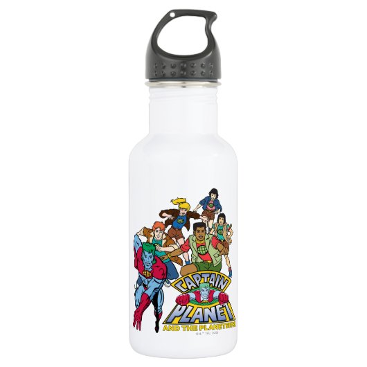 Captain Planet & the Planeteers Group Logo Graphic Waterfles (Voorkant)