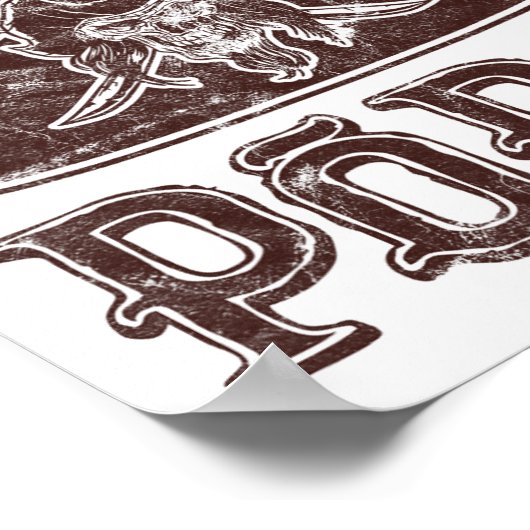 Captain Poppen Personalised Pirate Pontoon B Poster (Hoek)