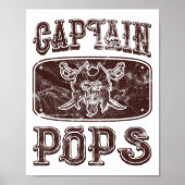 Captain Poppen Personalised Pirate Pontoon B Poster (Voorkant)
