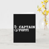Captain Poppi Zeilboot  Boat Anchor Kaart (Gele Bloem)