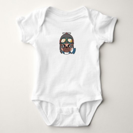 Captain Pug Romper (Voorkant)
