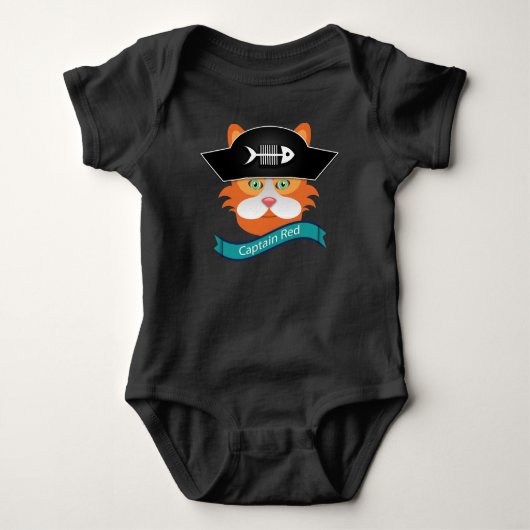 Captain Red - Baby Jersey Bodypakje Romper (Voorkant)