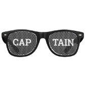 CAPTAIN retro Shades / Fun Party Sunbribril Retro Zonnebril (Voorkant)
