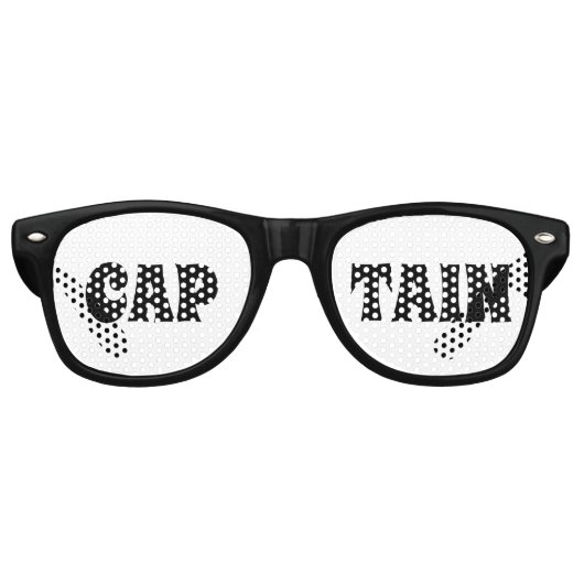 CAPTAIN retro zonnebril / Feestje (Voorkant)