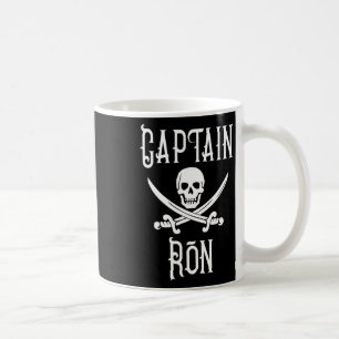 Captain Ron Gepersonaliseerde Piratenschedel Varen Koffiemok