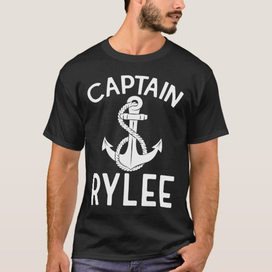Captain Rylee Anchor Boat Boating Yacht Ship T-shirt (Voorkant)