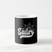 Captain Sailor Sail Boat Zee Zeilcadeau idee Koffiemok (Center)