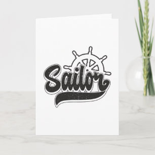 Captain Sailor Sail Boat Zee Zeilen Grappig cadeau Kaart
