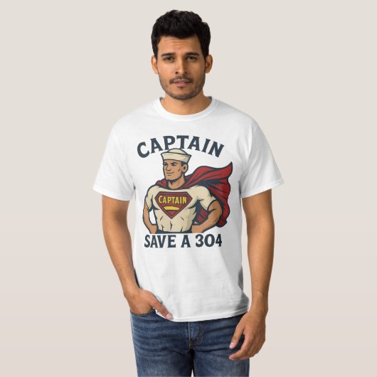 Captain Save A 304 - T-Shirt (Voorkant volledig)