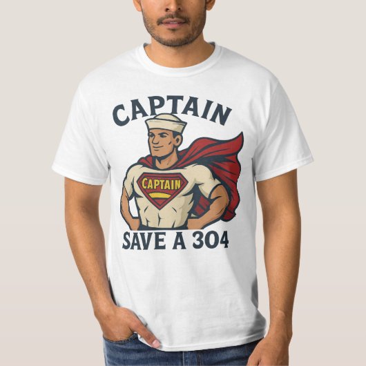 Captain Save A 304 - T-Shirt (Voorkant)