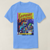 Captain Science strips cover Space vampiers retro T-shirt (Design voorkant)