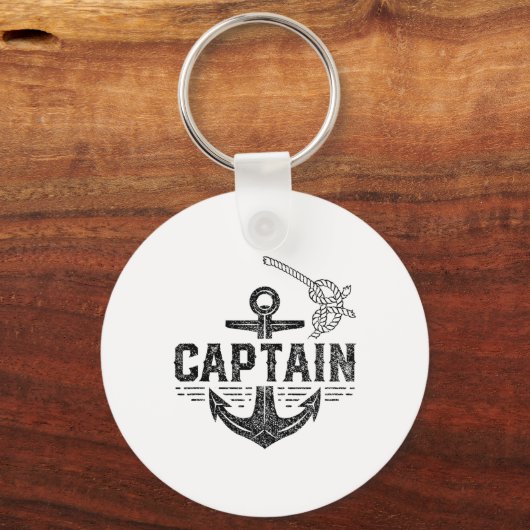 Captain Ship Boat Owner Skipper Lover Sleutelhanger (Voorkant)