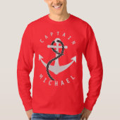 Captain Shirt Anchor gepersonaliseerd (Voorkant)