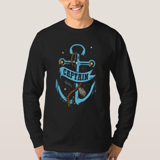 Captain Skipper Ship  Boat Owner T-shirt (Voorkant)