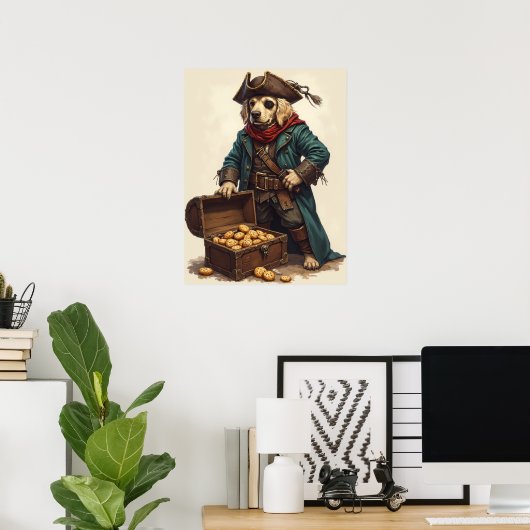 Captain Sniffbeard: Bacon Before Gold Always Poster (Thuiskantoor)