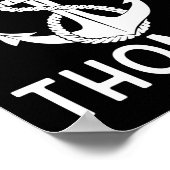 Captain Thomas Anchor Yacht Boating Ship Boat Poster (Hoek)