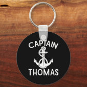 Captain Thomas Anchor Yacht Boating Ship Boat  Sleutelhanger (Voorkant)