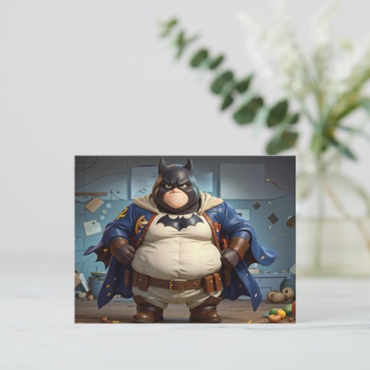 Captain Turkey Man Briefkaart (Staand voorkant)