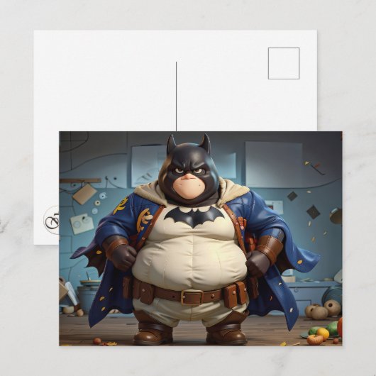 Captain Turkey Man Briefkaart (Voorkant / Achterkant)