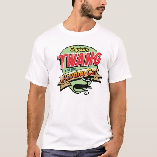 Captain Twang and his Rhythm Cat T-shirt (Voorkant)