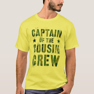 CAPTAIN VAN HET COUSIN CREW Camo Funny Grandma Gra T-shirt