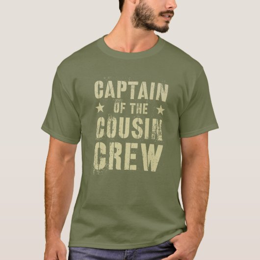 CAPTAIN VAN HET COUSIN CREW Funny Grandma G T-shirt (Voorkant)