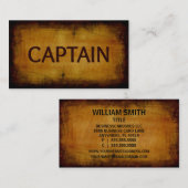 Captain Visitekaartje (Voorkant / Achterkant)