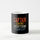 Captain weet alles vaderdag retro koffiemok (Center)