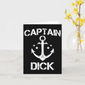 Captain Willy Funny Birthday Personalized Name Boa Kaart (Gele Bloem)