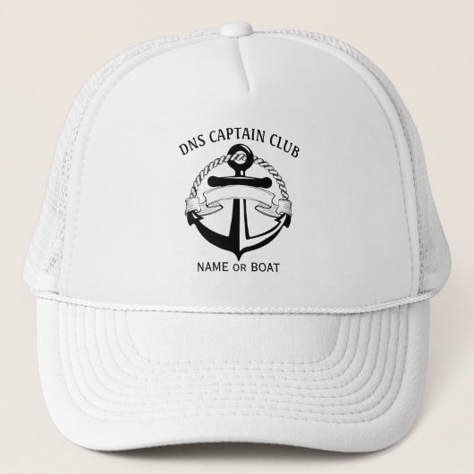 Captain Your Boat Name  Trucker Pet (Voorkant)