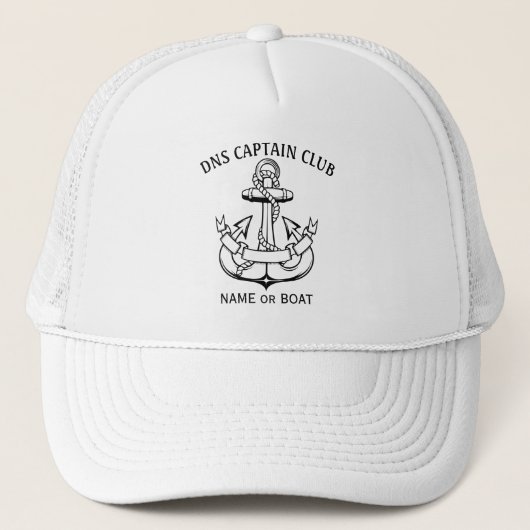 Captain Your Boat Name  Trucker Pet (Voorkant)