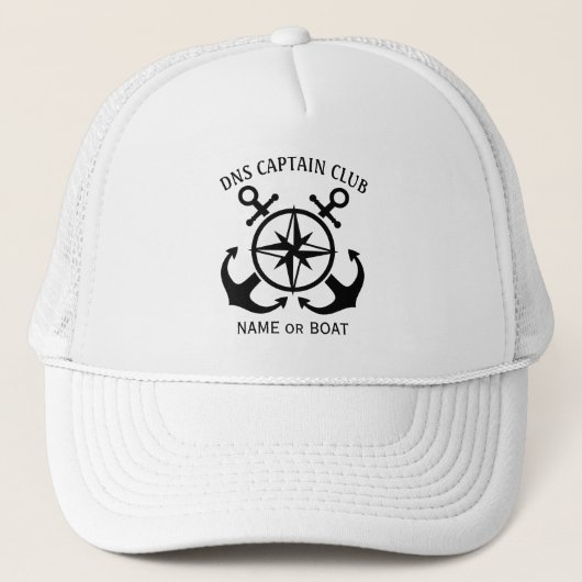 Captain Your Boat Name  Trucker Pet (Voorkant)