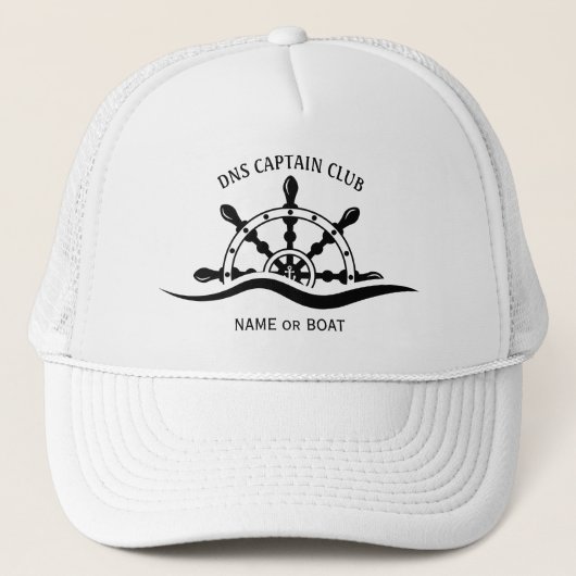 Captain Your Boat Name  Trucker Pet (Voorkant)