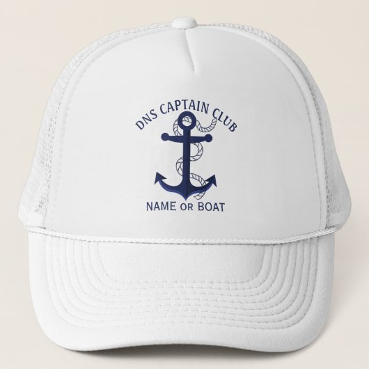 Captain Your Boat Name  Trucker Pet (Voorkant)