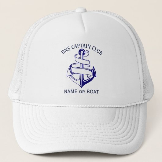 Captain Your Boat Name  Trucker Pet (Voorkant)