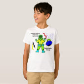 Captain Zacky Green Robot Zippie Ruimteschip Shirt (Voorkant volledig)