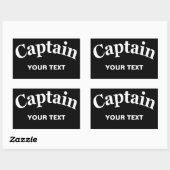 CAPTAINE -  RECHTHOEKIGE STICKER (Vel)