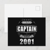 Captain's Birthday Best Captain Since 2001 Briefkaart (Voorkant / Achterkant)
