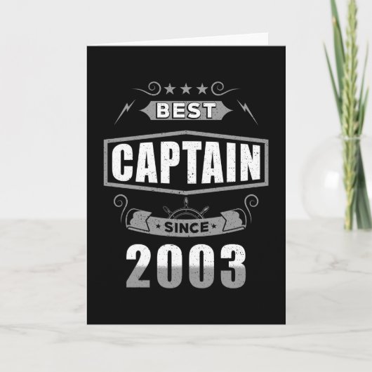 Captain's Birthday Best Captain Since 2003 Kaart (Voorkant)