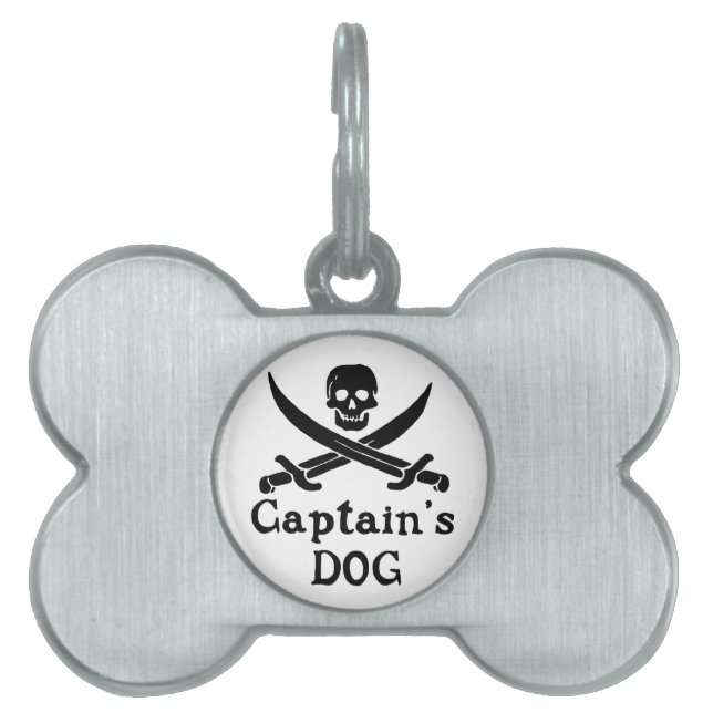 Captain's Dog Label Huisdieren Naamplaatje (voorkant)