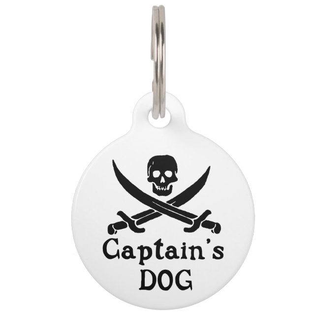 Captain's Dog Pet Tag Huisdierpenning (Voorkant)